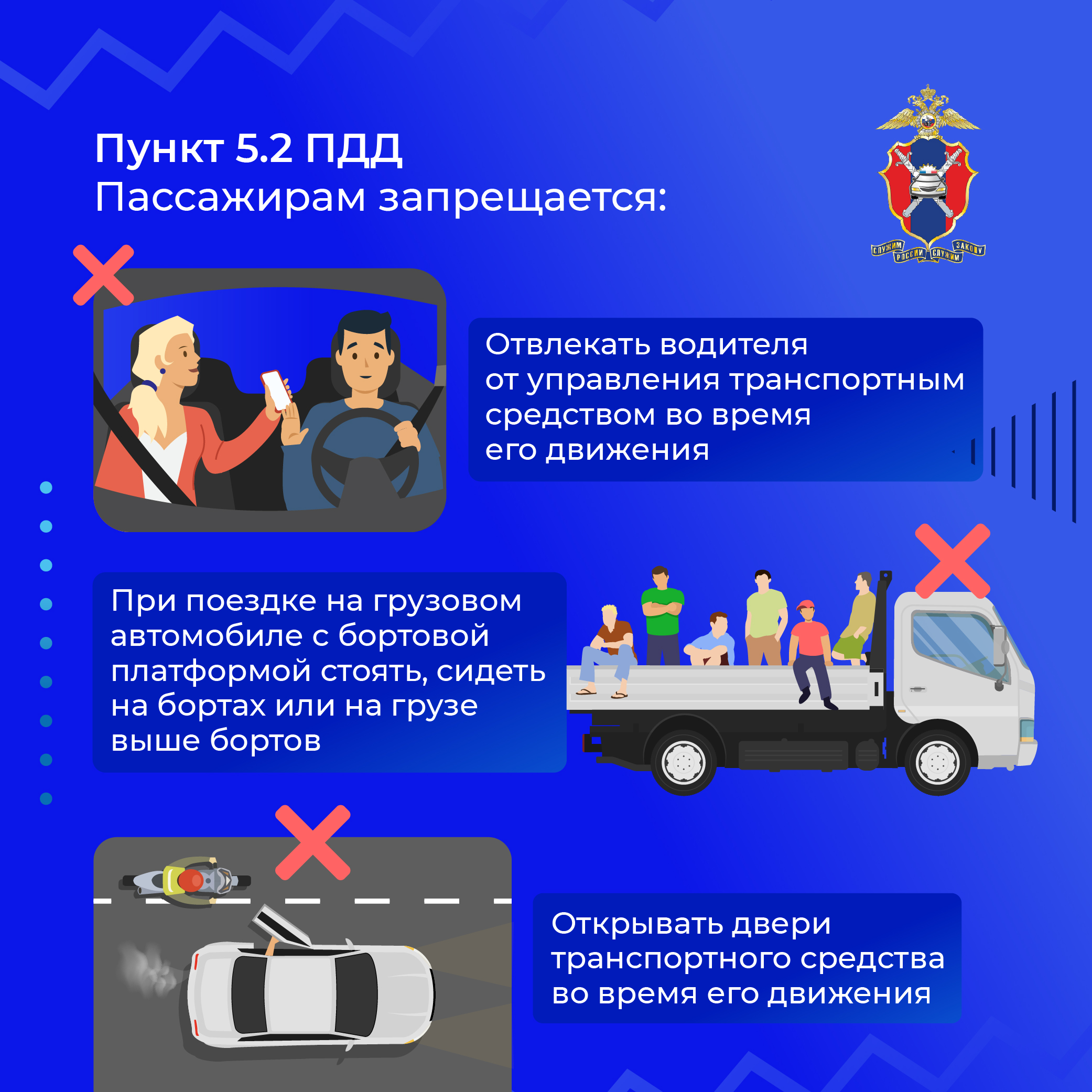 Обязанности пассажиров транспортных средств